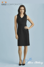 30121 Womens Cool Stretch Sleeveless V Neck Dress