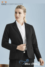 60119 Womens Cool Stretch 2 Button Mid Length Jacket