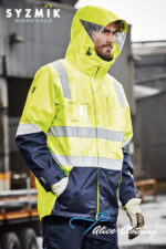 ZJ532 Syzmik Mens HiVis 4 In 1 Waterproof Jacket