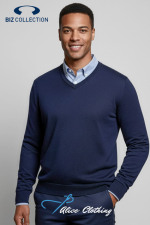Biz Collection Mens Roma Knit Pullover WP916M