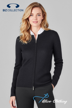 Biz Collection Womens 2 Way Zip Cardigan LC3505