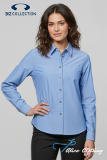 Biz Collection Womens Chambray Long Sleeve Shirt LB6201
