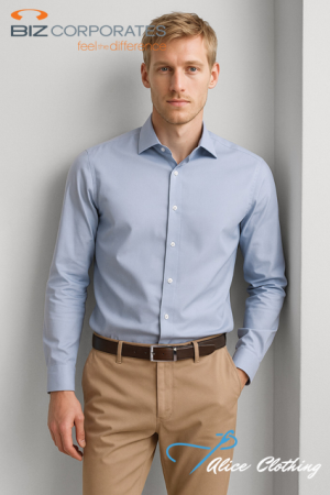 Biz Corporates RS969ML Mens Charlie Slim Fit L S Shirt