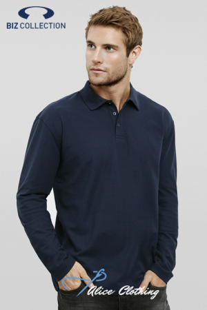 P400ML Biz Mens Crew L S Polo