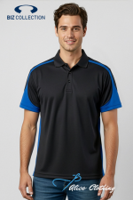 Biz Collection Mens Talon Short Sleeve Polo - P401MS