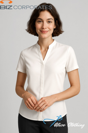 RB977LS Womens Juliette Short Sleeve Blouse - Alice Clothing RB977LS Womens Juliette Short Sleeve Blouse
