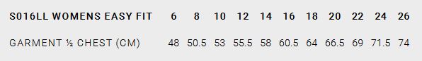 S016LL Size