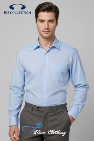 Biz Collection Mens Luxe Long Sleeve Shirt - S10210