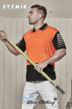 ZH236 Syzmik Mens Hi Vis Zone Short Sleeve Polo