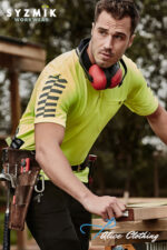 ZH320 Syzmik Mens HiVis Komodo Short Sleeve Polo