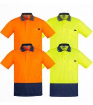Syzmik Mens Comfort Back S/S Polo | ZH415