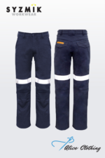 ZP523 Syzmik Mens Orange Flame Traditional Style Taped Work Pant