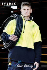 ZT460 Syzmik HiVis ½ Zip Polar Fleece Jumper