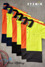 zh231 Syzmik Unisex Hi Vis Basic Short Sleeve Polo