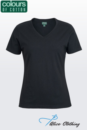 1VT1 C of C Ladies V Neck Tee