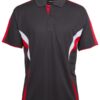Gunmetal/Red/White