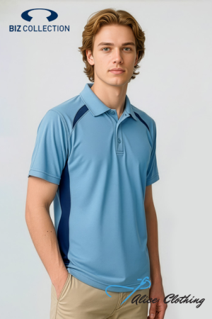 P7700 Mens Splice Short Sleeve Polo