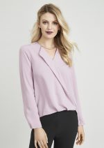 s014ll ladies lily hi lo blouse Amethyst