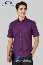 Biz Collection Mens Oasis Short Sleeve Shirt - SH3603