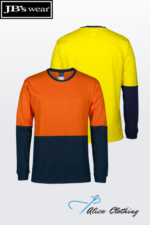 6HVTN JB's HiVis L/S Crew Neck Cotton T-Shirt