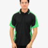 Black/Emerald Green/White