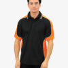 Black/Orange/White