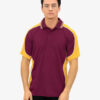 Burgundy/Gold/White