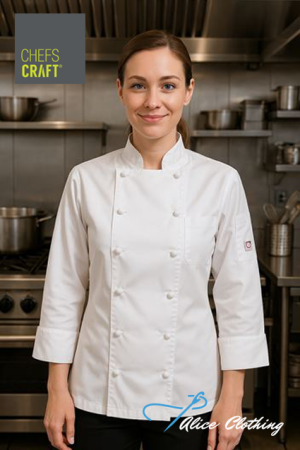 CJL20 Light Weight Ladies Chefs Jacket LS