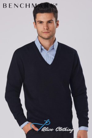 WJ01 Unisex Wool/ Acrylic V-Neck Jumper