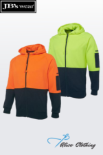 6HVH JB's HiVis Full Zip Fleecy Hoodie