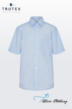 Trutex Short Sleeve Shirt with Button Up Collar ATPH