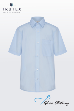 Trutex Short Sleeve Shirt with Button Up Collar ATPH