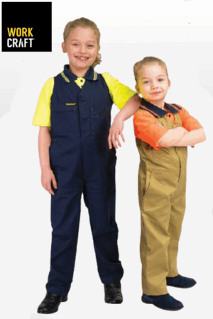 WCK501 Kids Midweight Overall with Elastic Strap