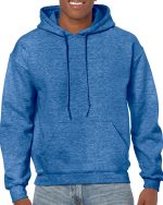 18500 Adult Hooded Sweatshirt Heather Sport Royal