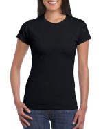 64000L Ladies T Shirt Black