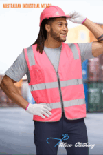 SW04 Unisex Hi Vis Safety Vest with ID Utility Pockets
