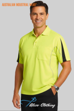 SW25A HI VIS LEGEND SHORT SLEEVE POLO Mens - Alice Clothing SW25A HI VIS LEGEND SHORT SLEEVE POLO Mens