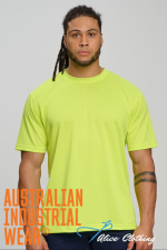 SW39 AIW Unisex HiVis Mini Waffle Tee - Alice Clothing SW39 AIW Unisex HiVis Mini Waffle Tee