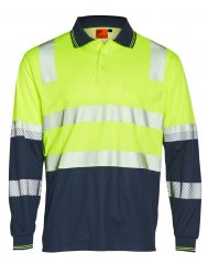 AIW HiVis TrueDry Biomotion Segmented L/S Safety Polo SW74