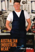 AIW Mens Cotton Drill Action Back Overall