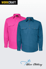 WS3029 WorkCraft Lightweight Closed Front L S Drill Shirt