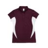 Maroon/White