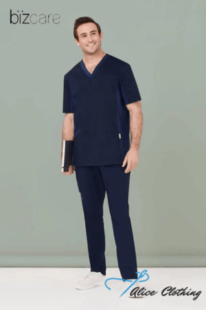 CSP047ML Biz Care Mens Riley Straight Scrub Pant