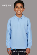Winning Spirit PS12K Traditional LS Polo Kids
