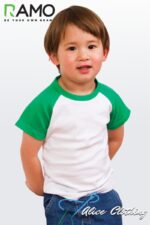 B103RG RAMO Kids Organic Raglan Tee