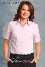 M8040S - Womens CVC Oxford Short Sleeve Shirt