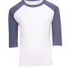 White/Navy Marl