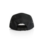 1103 FINN FIVE PANEL CAP BLACK BACK 09674