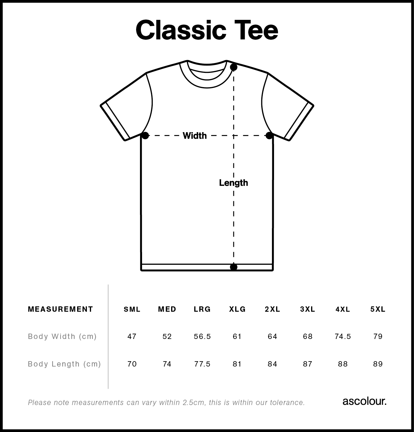 5026 SIZE GUIDE