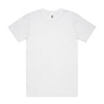 5050B OVERSIZED BLOCK TEE WHITE